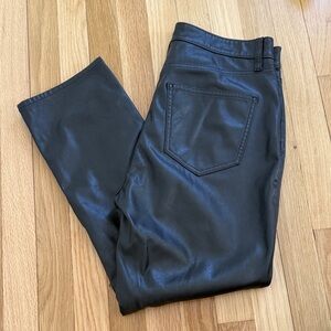 Gap Black Faux Leather Pants